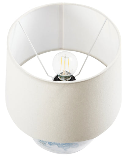  Table Lamp JAMAPA Porcelain White/ Blue