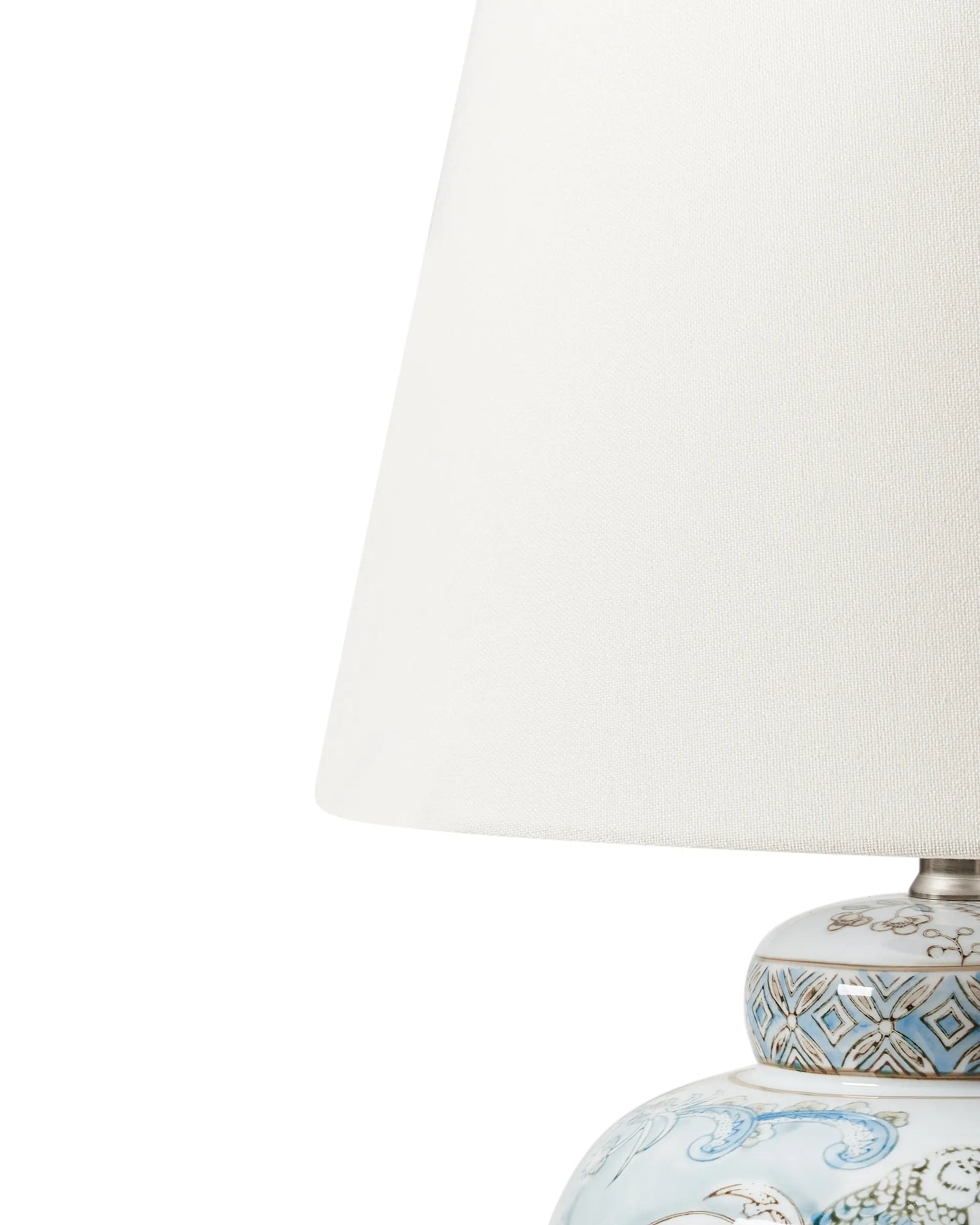 Table Lamp JAMAPA Porcelain White/ Blue