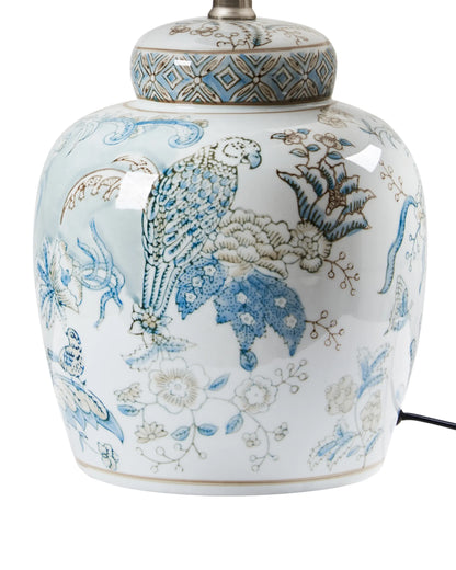  Table Lamp JAMAPA Porcelain White/ Blue