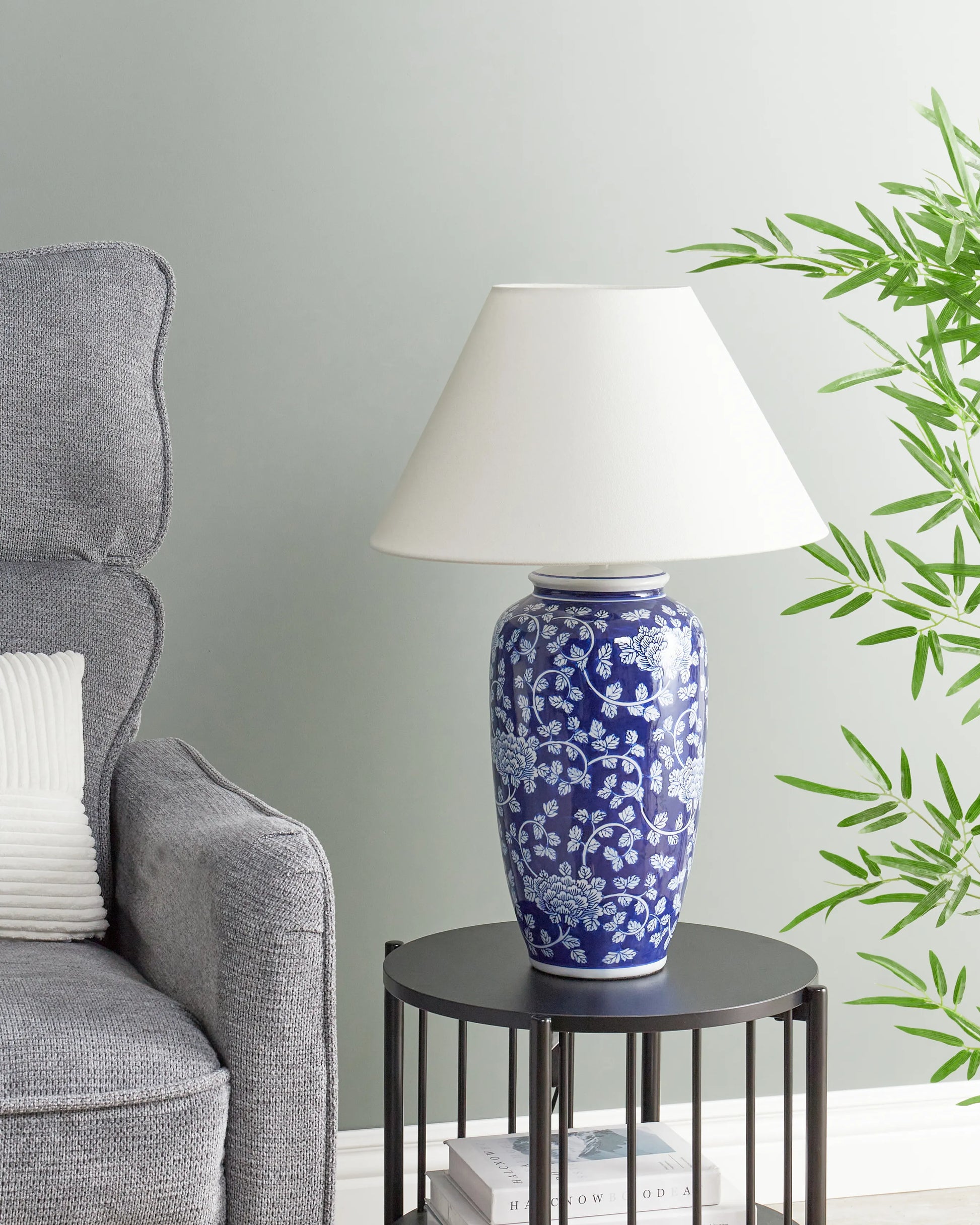 Table Lamp ANGELES Porcelain Blue