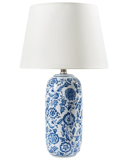  Table Lamp AIBONITO Porcelain White/ Blue