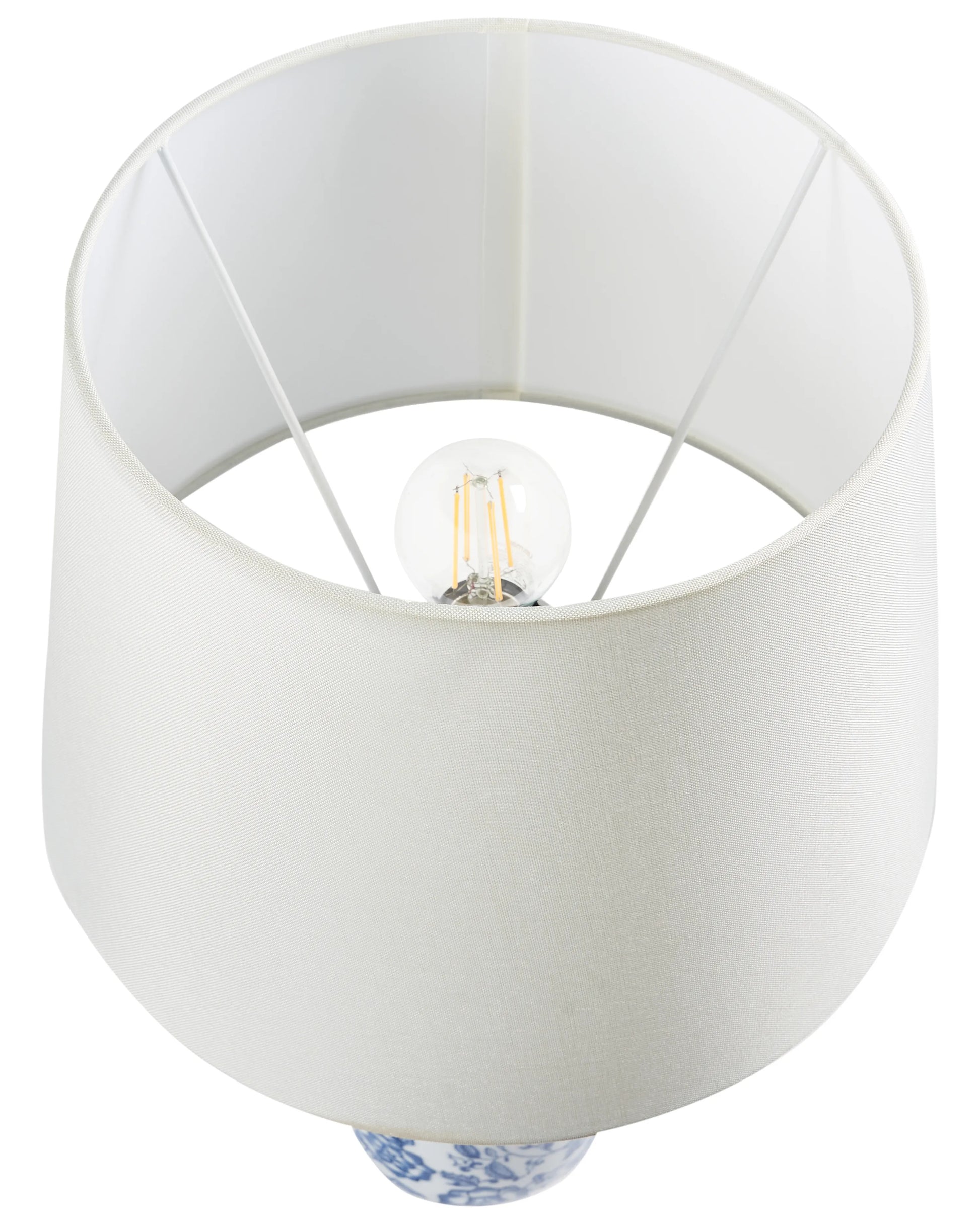  Table Lamp AIBONITO Porcelain White/ Blue