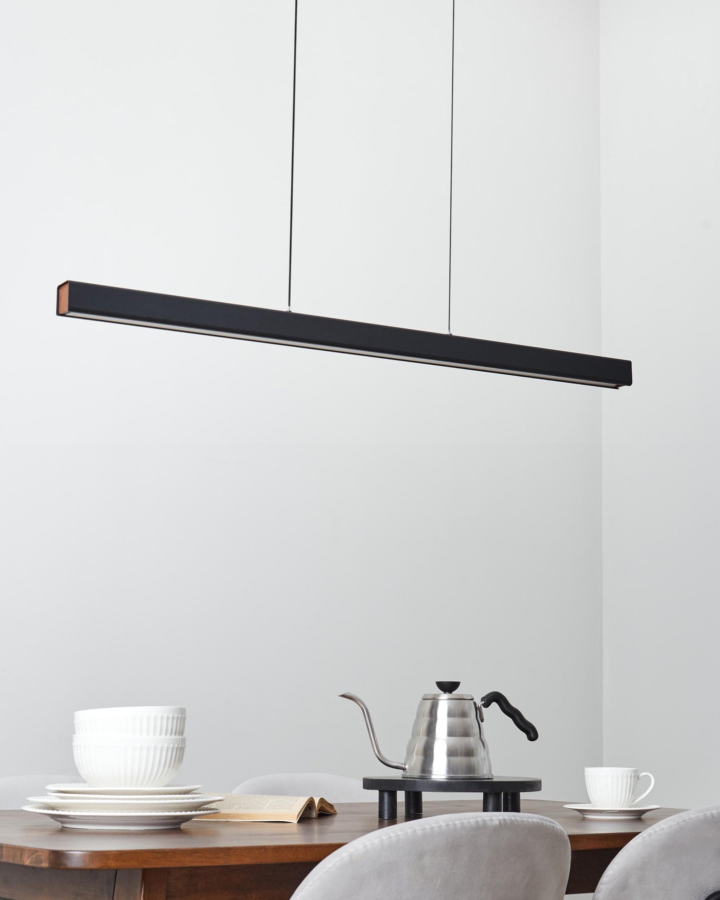  LED Pendant Lamp ARENAS With Remote Black