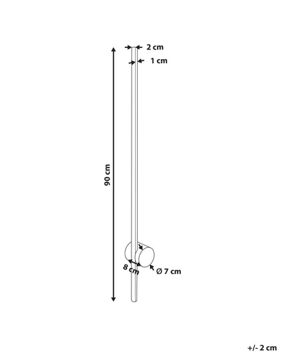  LED Wall Lamp INGENIO Metal Gold