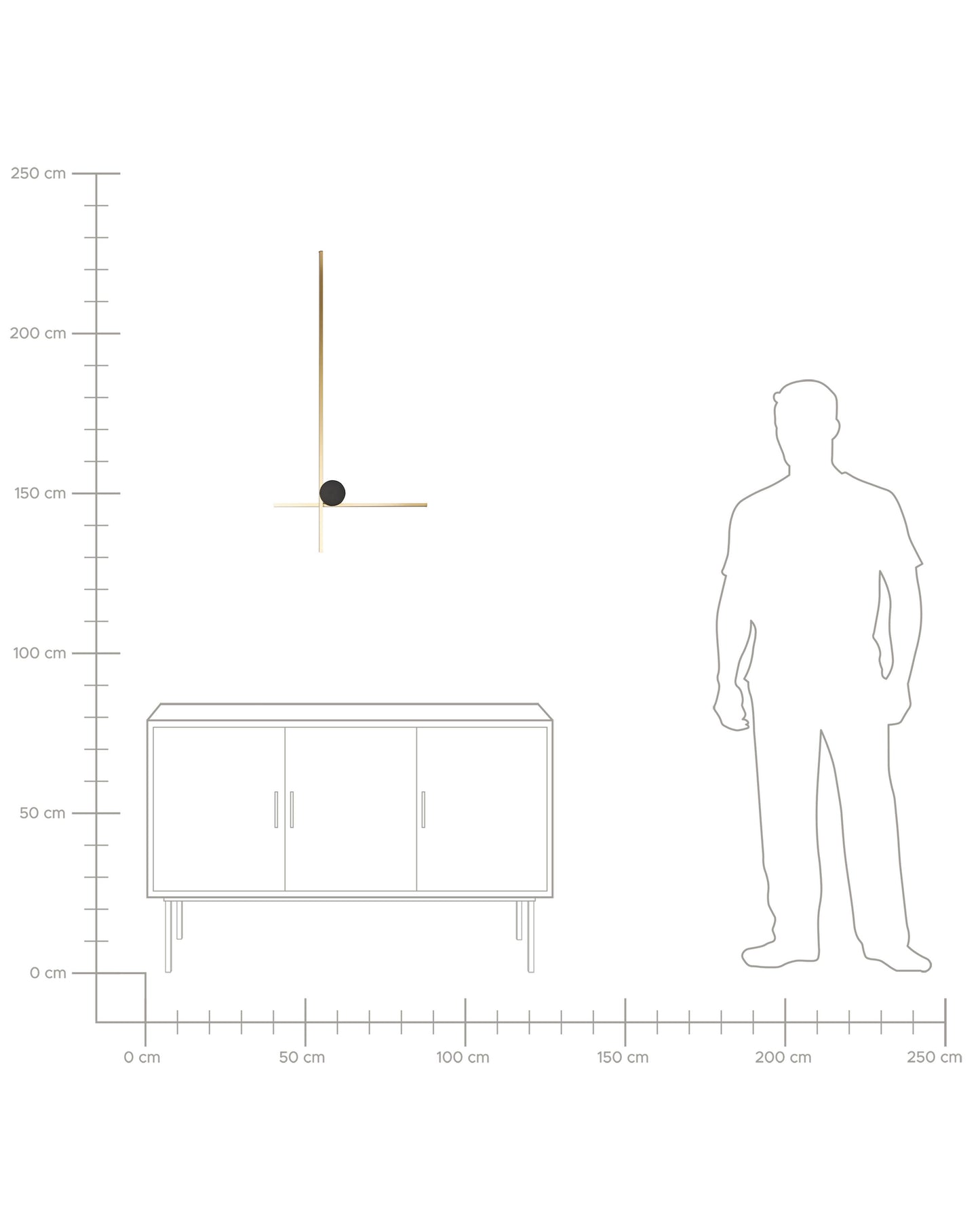  LED Wall Lamp NUEVO Metal Gold
