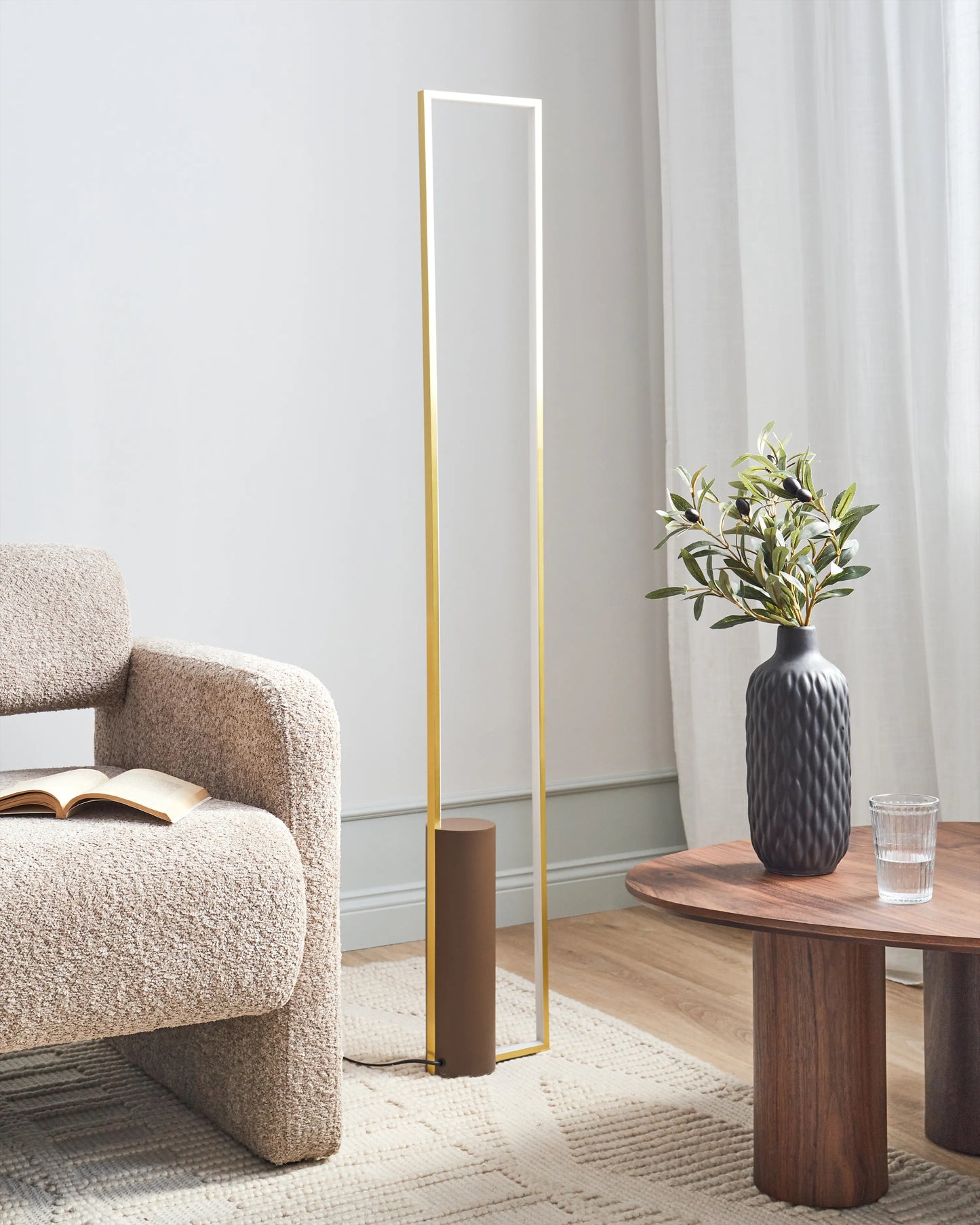  LED Floor Lamp PATRICIO Metal Gold