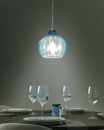  Pendant Lamp KEILA Glass Blue