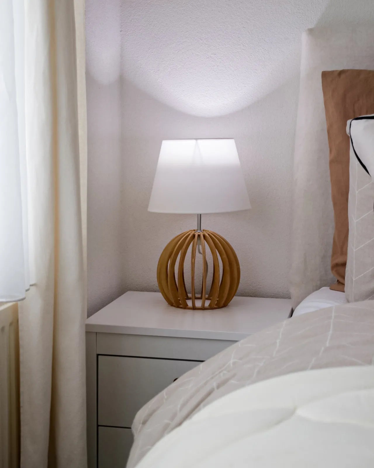 Table Lamp SAMO Brown/ White