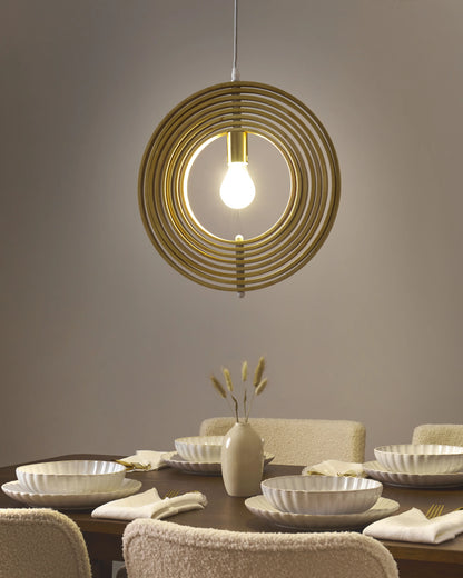  Pendant Lamp MURRELL Poplar Wood Light Brown