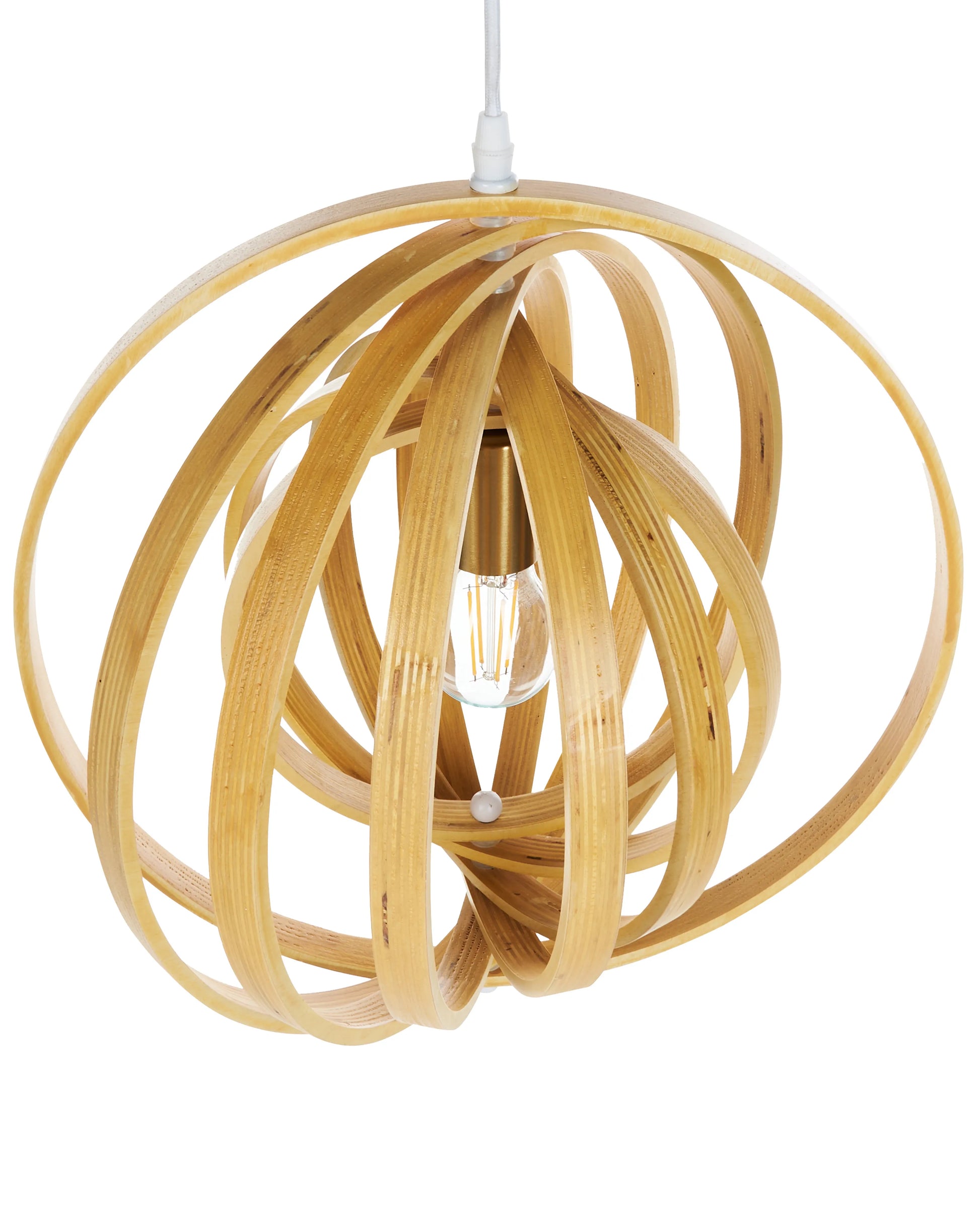  Pendant Lamp MURRELL Poplar Wood Light Brown