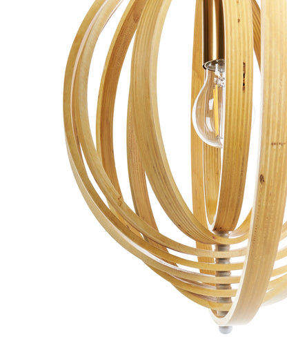  Pendant Lamp MURRELL Poplar Wood Light Brown