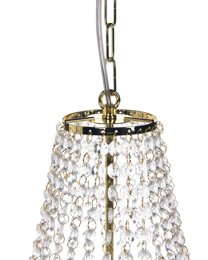  Chandelier DIAMANTE Metal Gold