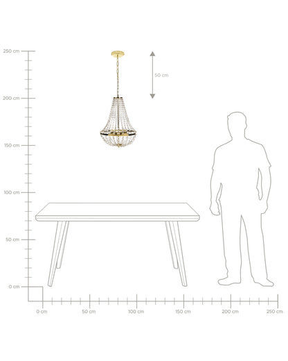  Chandelier DIAMANTE Metal Gold