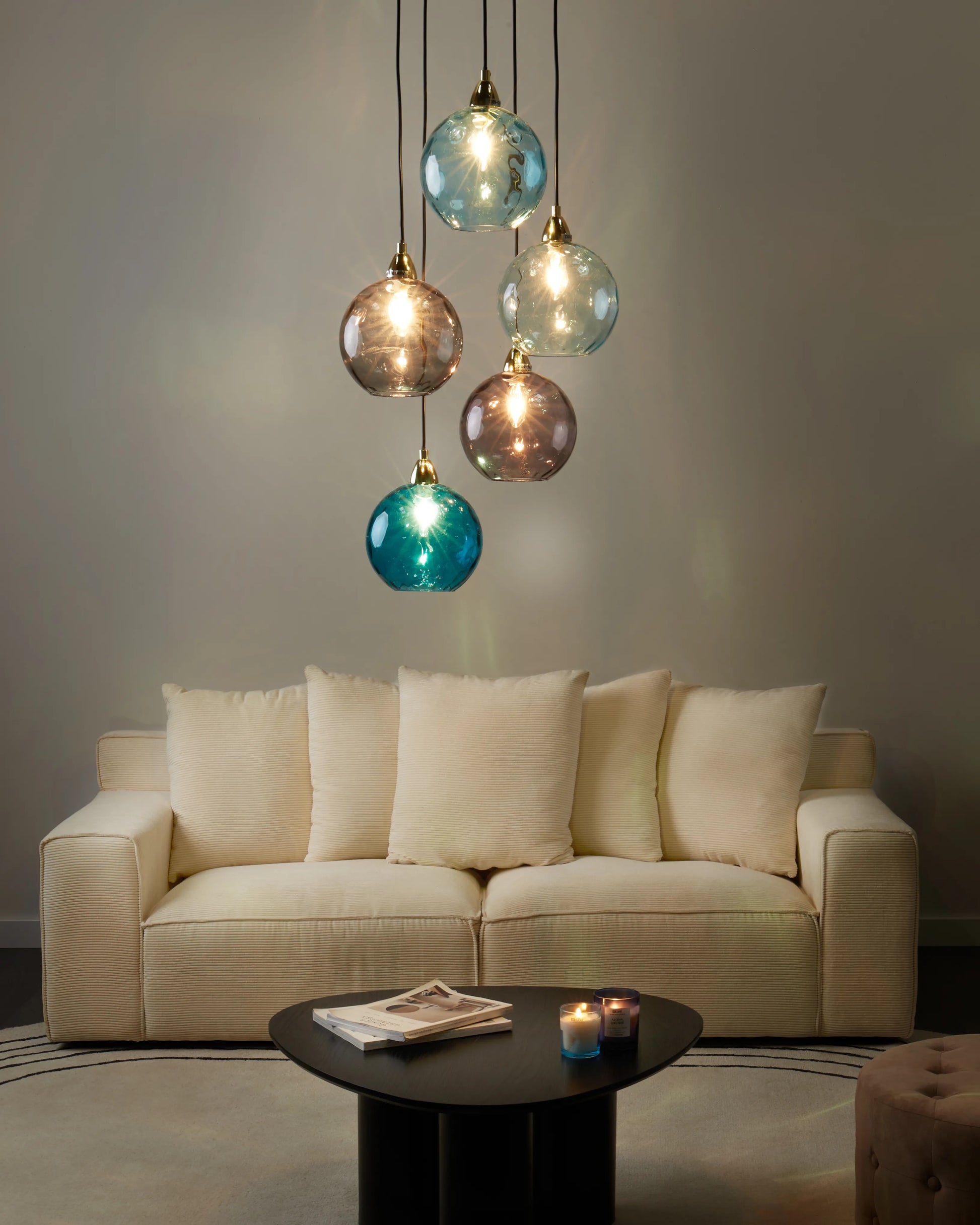  Pendant Lamp PABELLON Glass Blue
