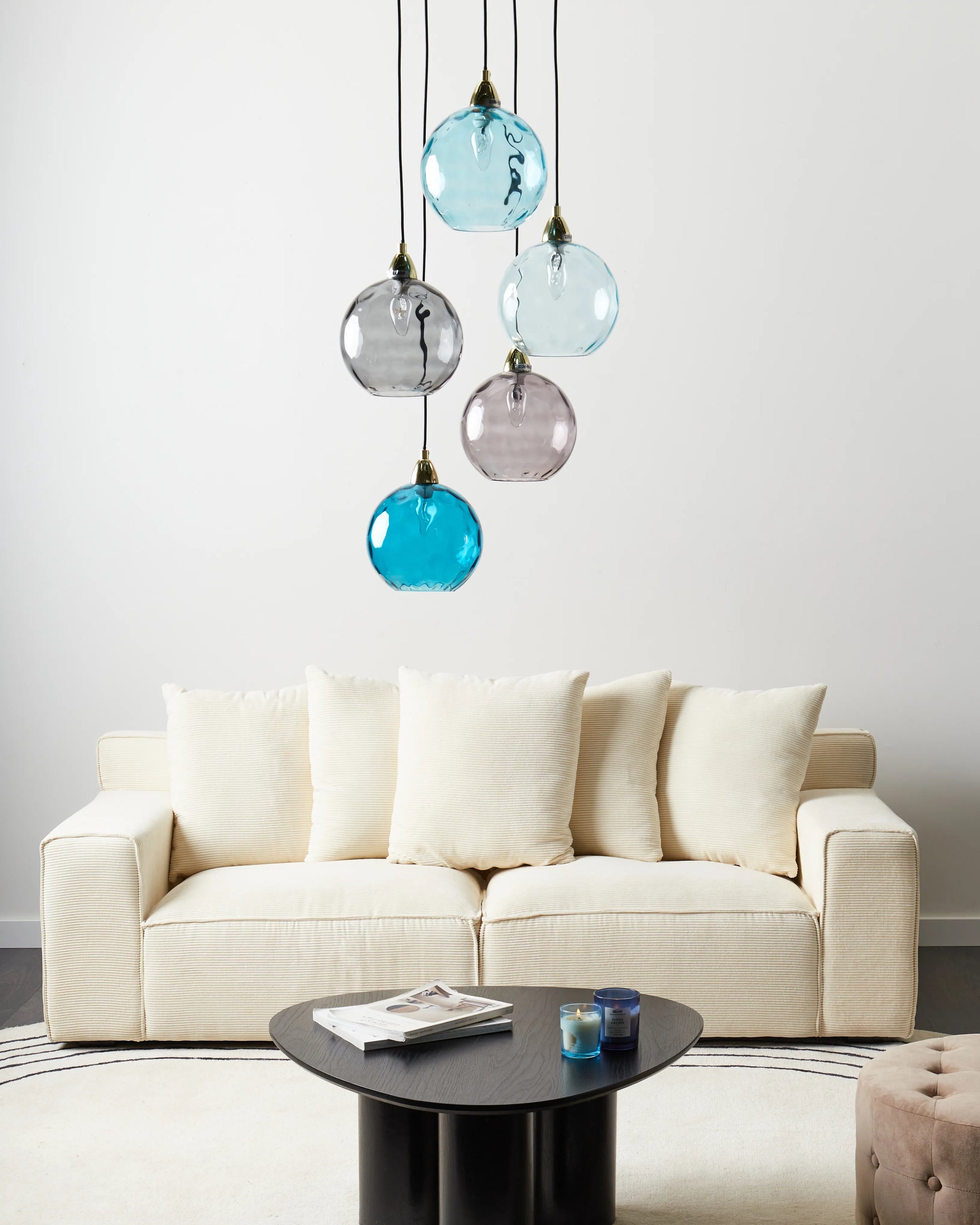  Pendant Lamp PABELLON Glass Blue