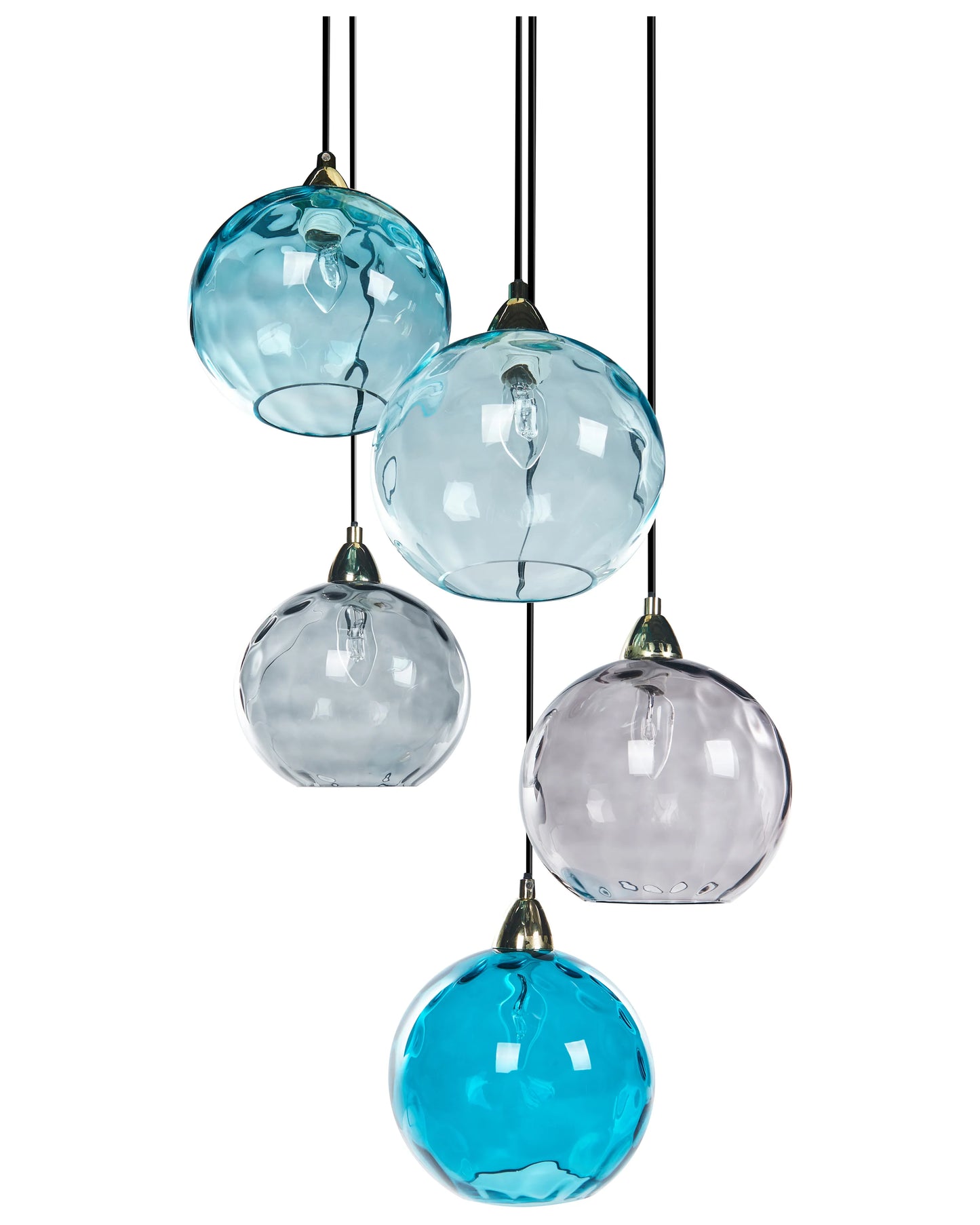  Pendant Lamp PABELLON Glass Blue