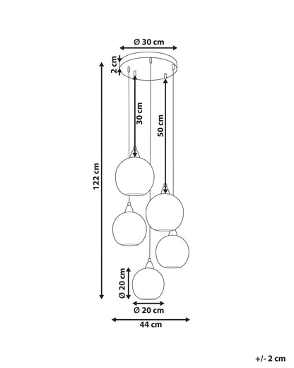  Pendant Lamp PABELLON Glass Blue