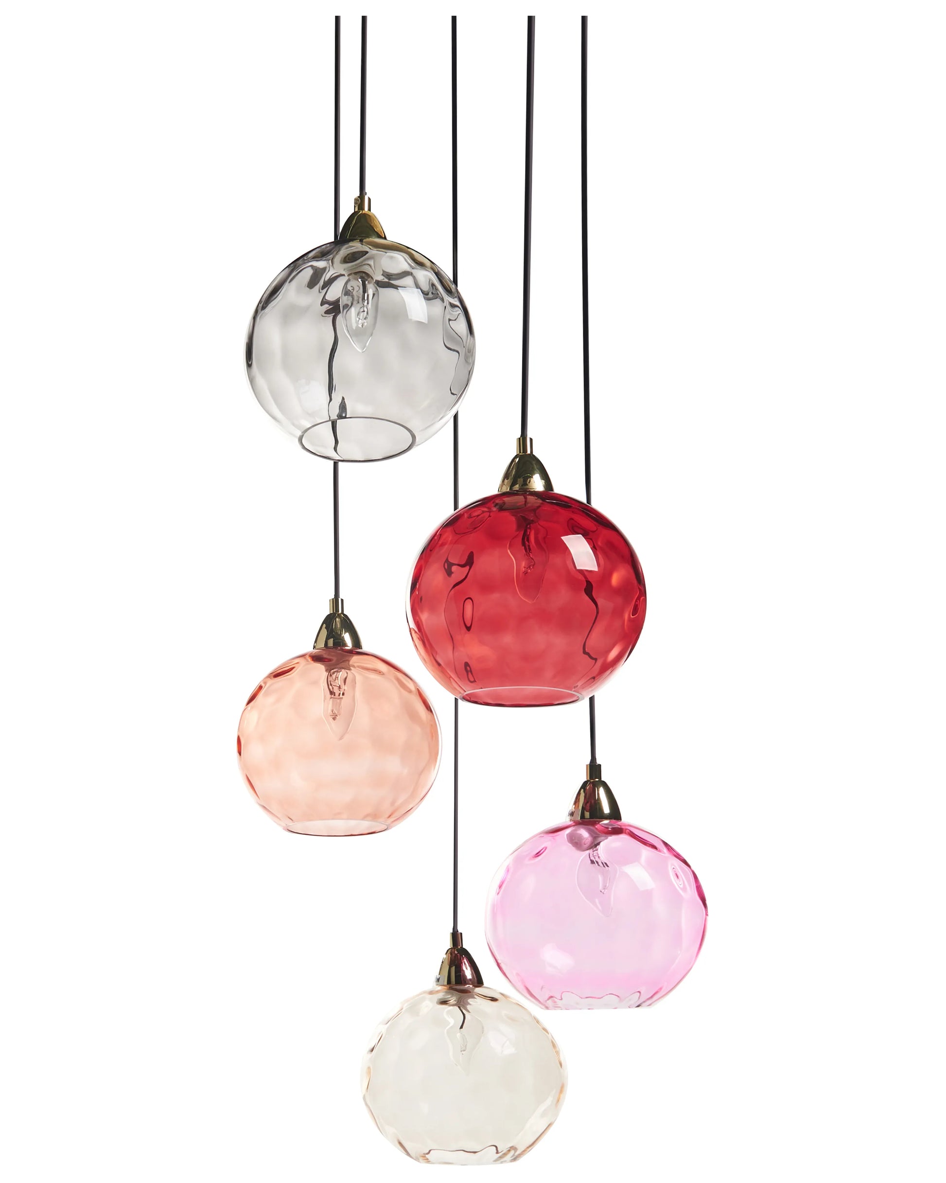  Pendant Lamp PABELLON Glass Red