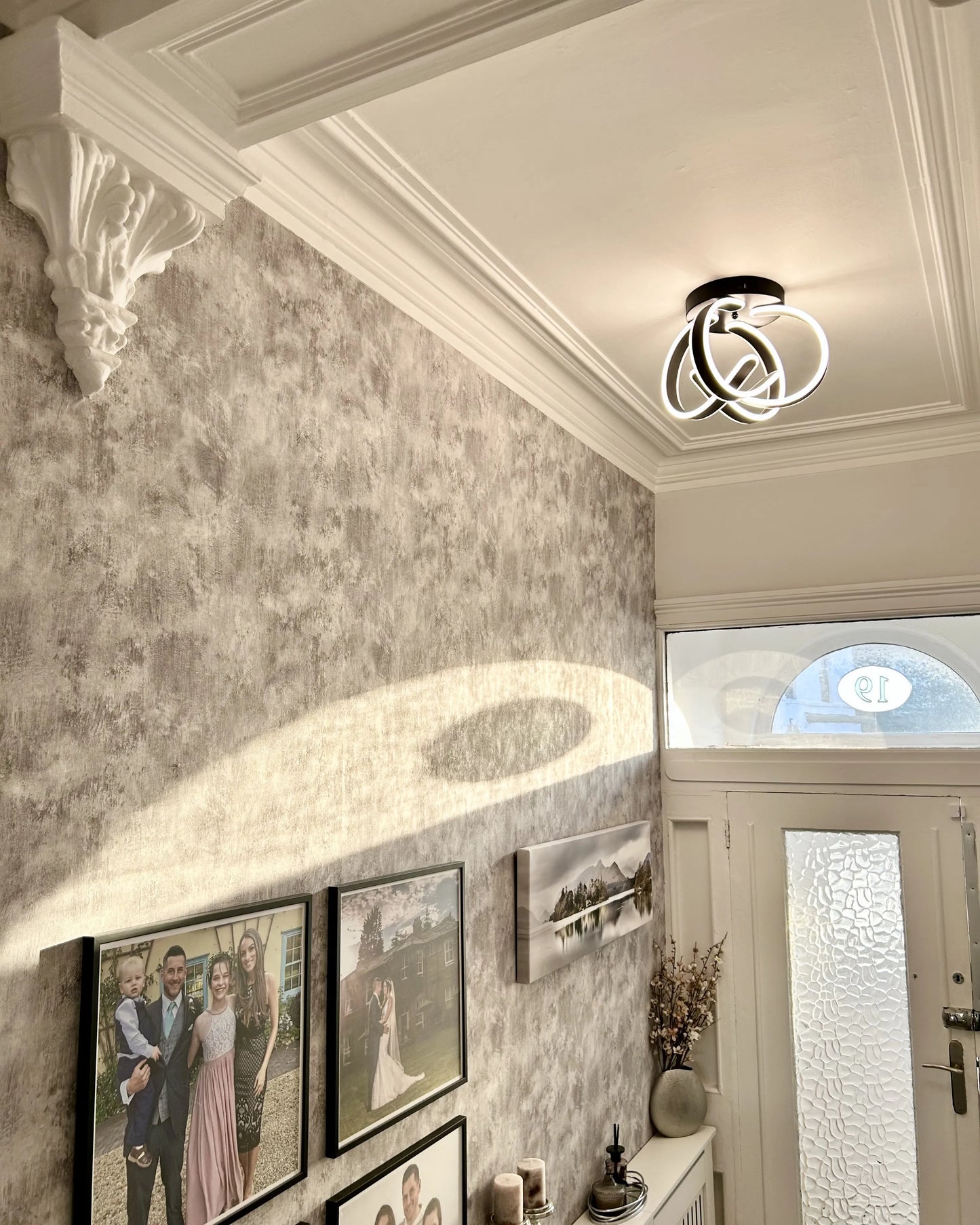  LED Ceiling Lamp NURA Metal Black