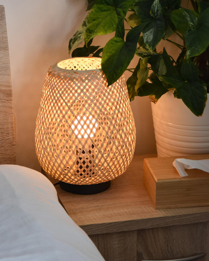  Table Lamp BOMU Bamboo Wood Light Brown