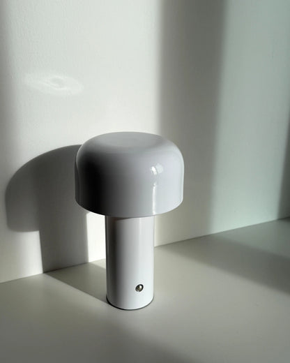  Wireless LED Table Lamp BESOS With Dimmer Metal White