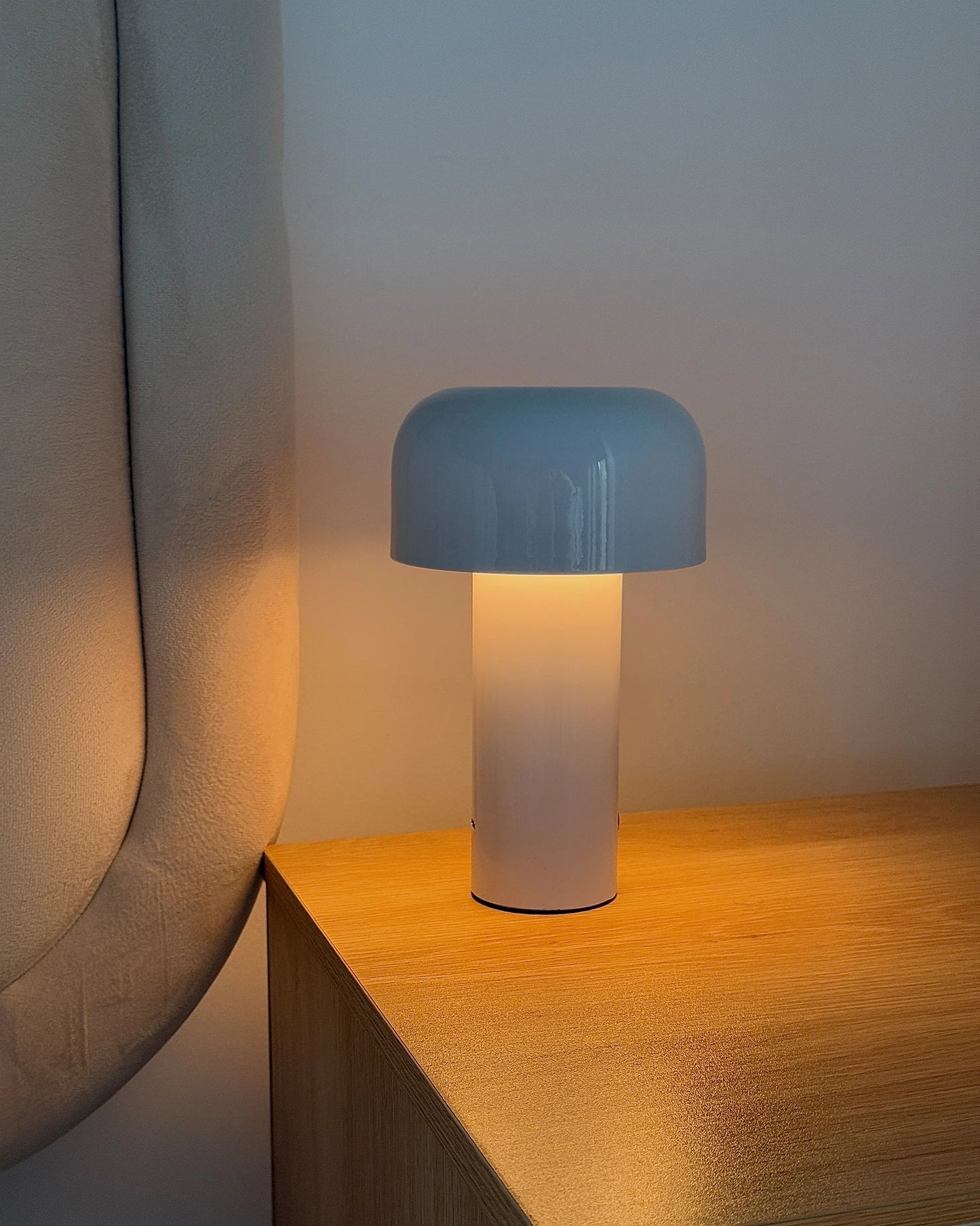  Wireless LED Table Lamp BESOS With Dimmer Metal White