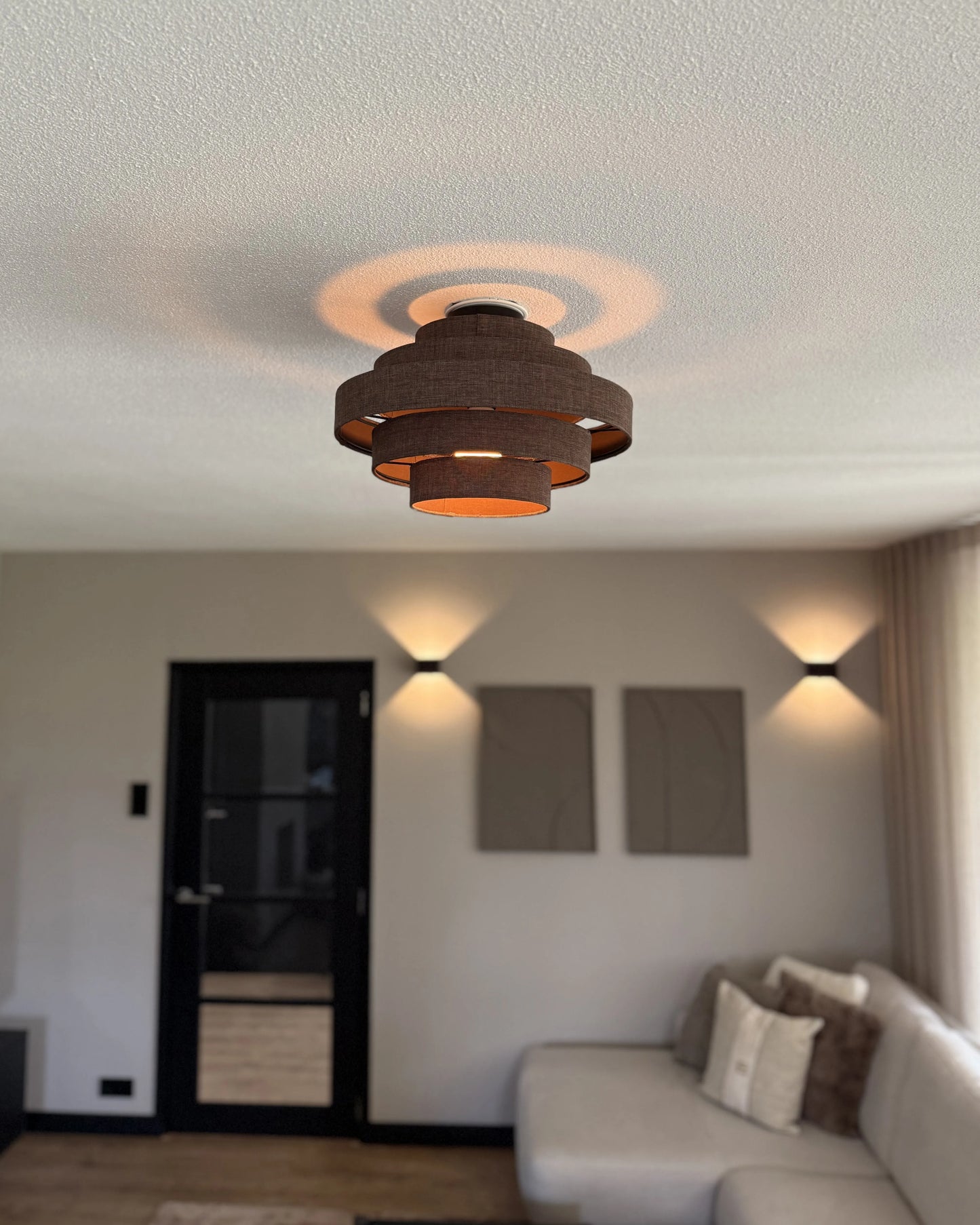 Ceiling Lamp EREBATO Linen Brown