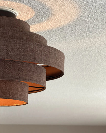  Ceiling Lamp EREBATO Linen Brown