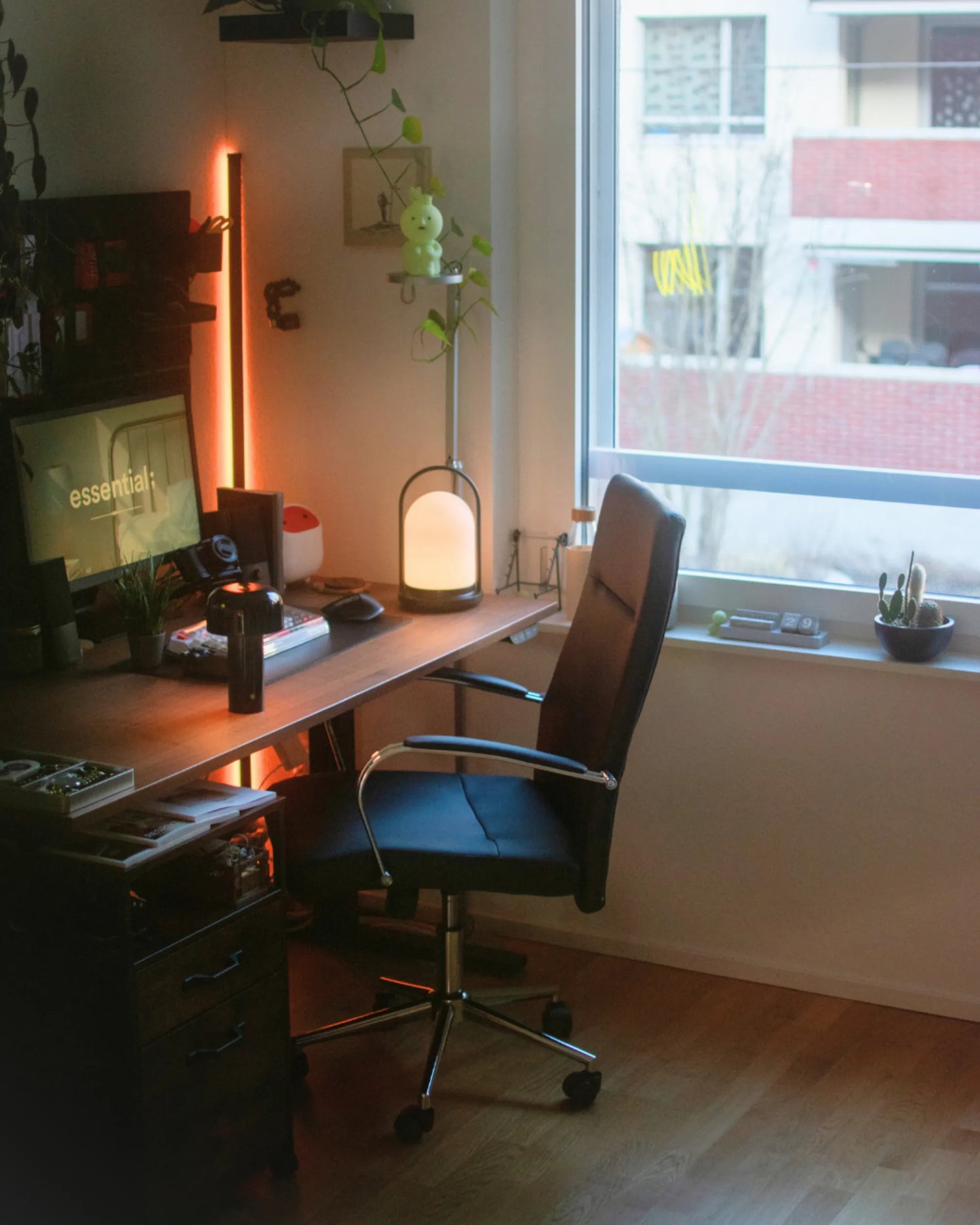  Wireless LED Table Lamp BESOS With Dimmer Metal Black