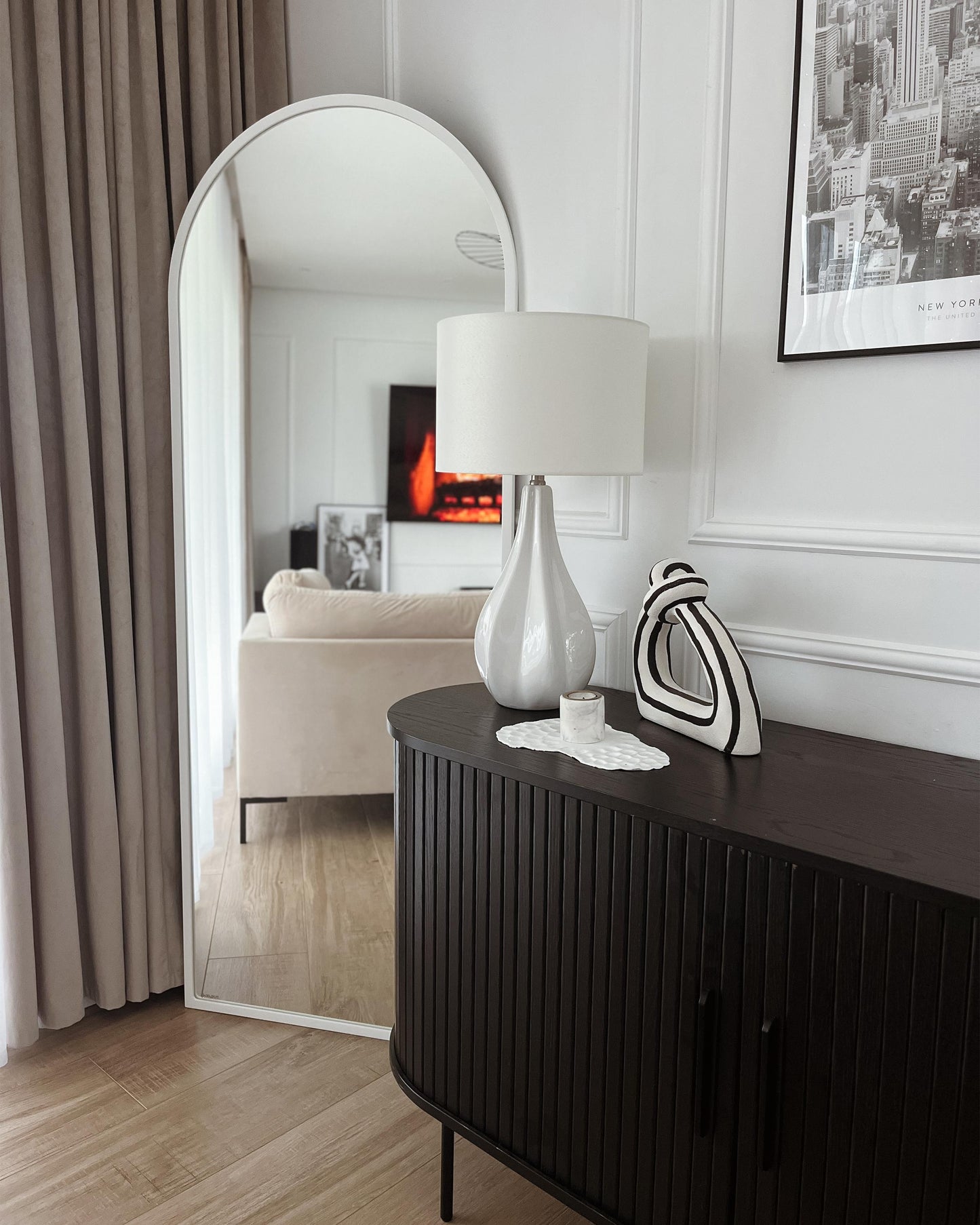  Table Lamp SANTEE Porcelain Off-White