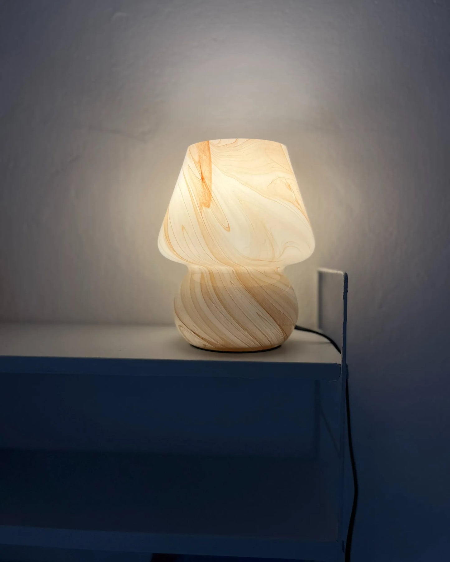  Table Lamp LOBO Glass White