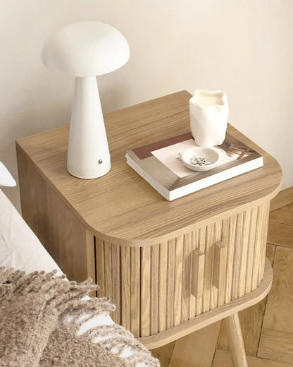  Wireless LED Table Lamp BOCONO With Dimmer Metal White