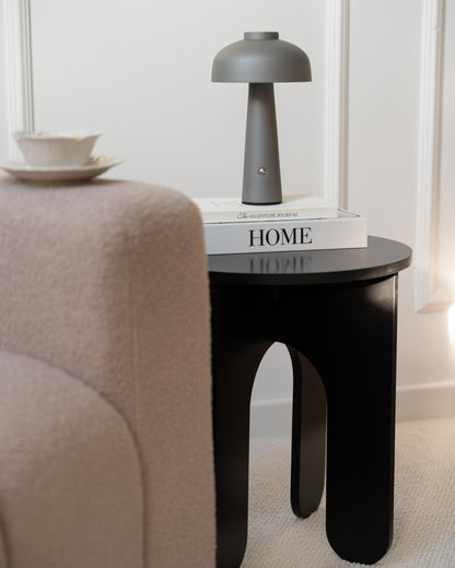  Wireless LED Table Lamp AGUSAN With Dimmer Metal Grey