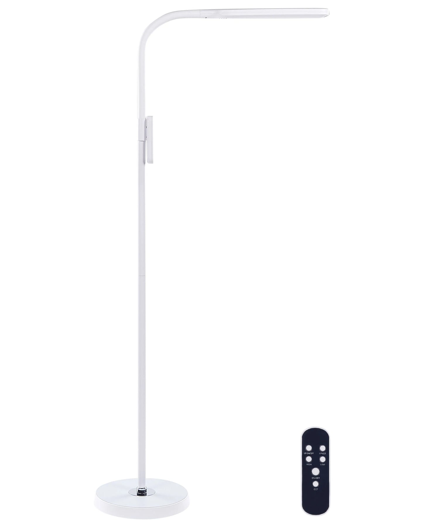  LED Floor Lamp ARIES With Dimmer Metal White
