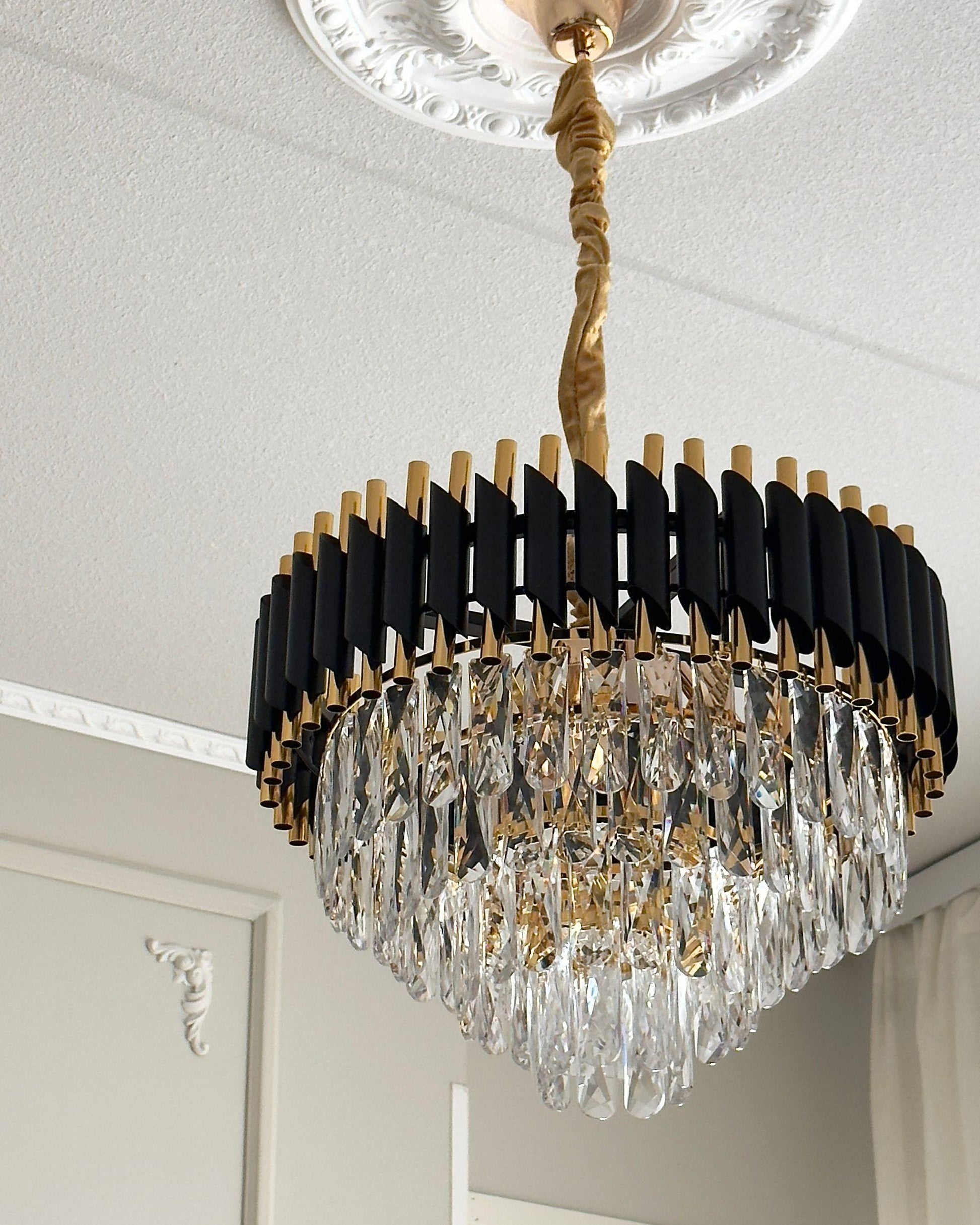 Chandelier ABELLAS Metal Gold