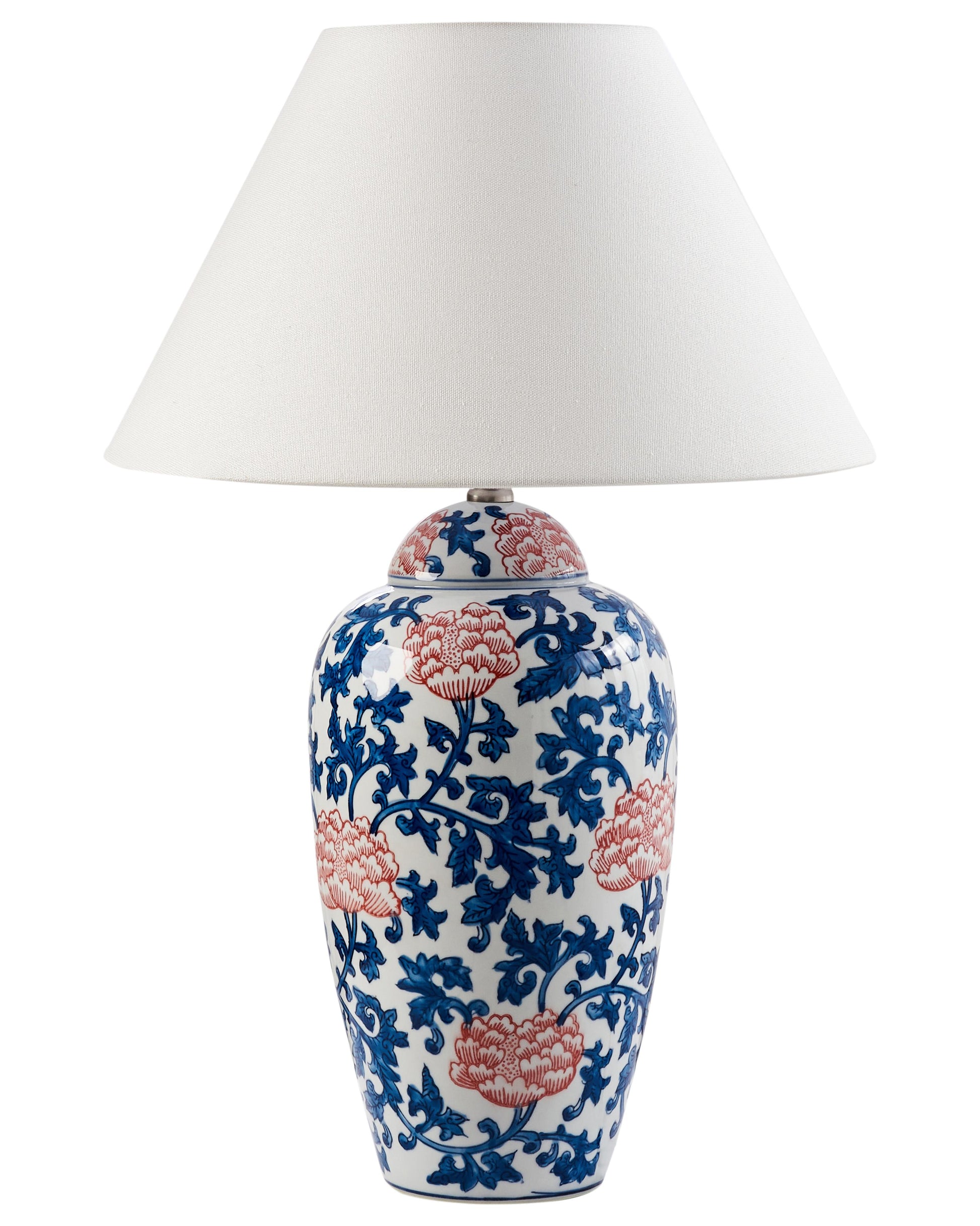  Table Lamp VERUSA Porcelain White/ Blue