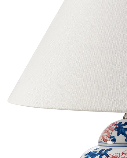  Table Lamp VERUSA Porcelain White/ Blue