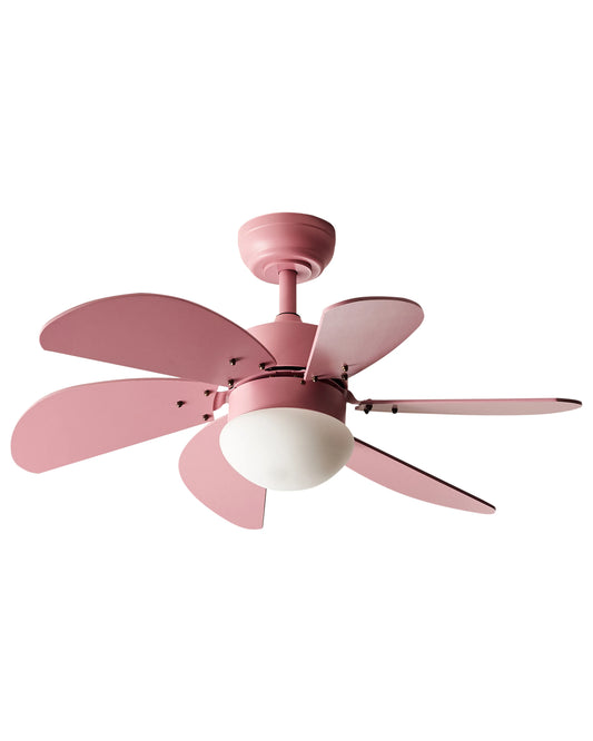  Ceiling Fan With Light LOGAR With Remote LED Pink