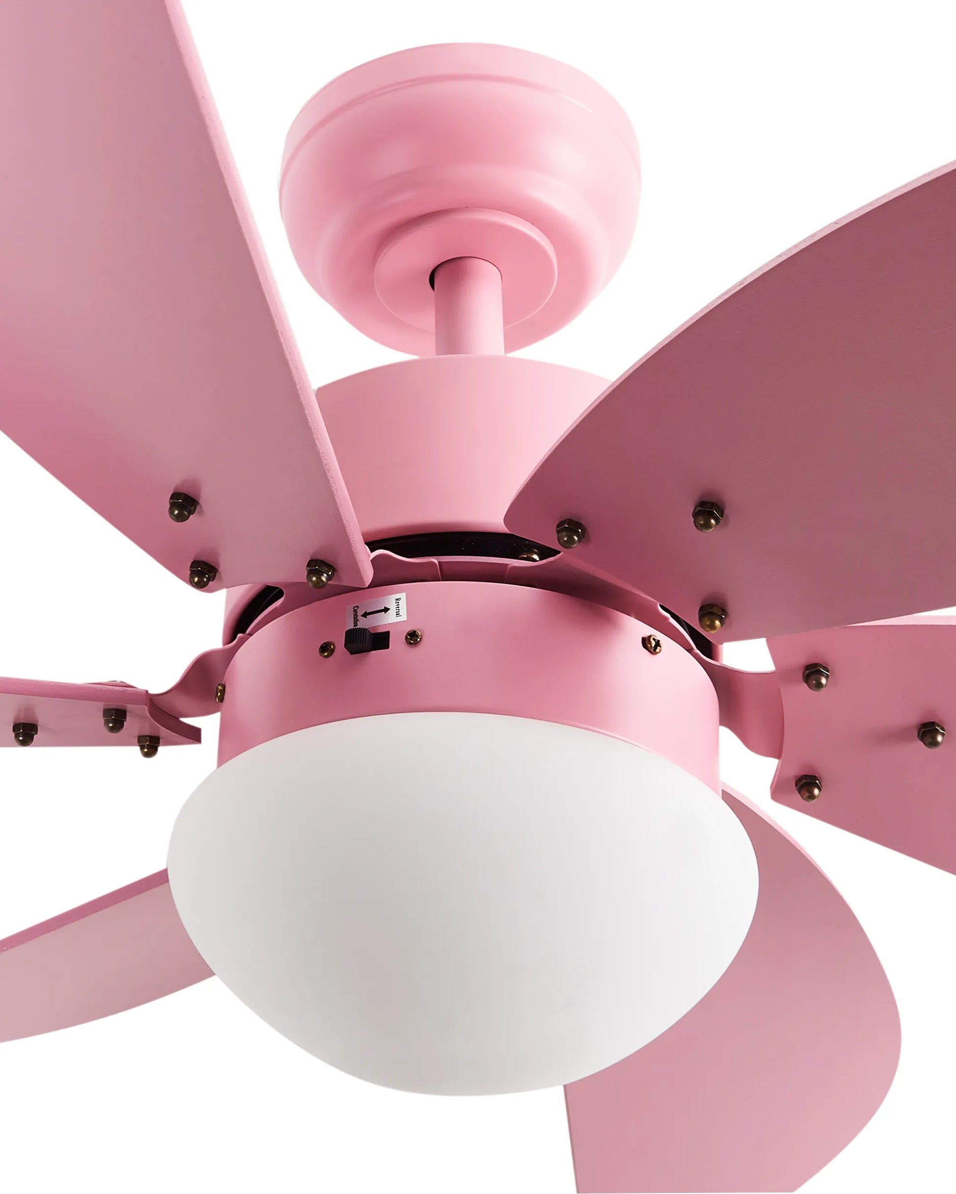  Ceiling Fan With Light LOGAR With Remote LED Pink