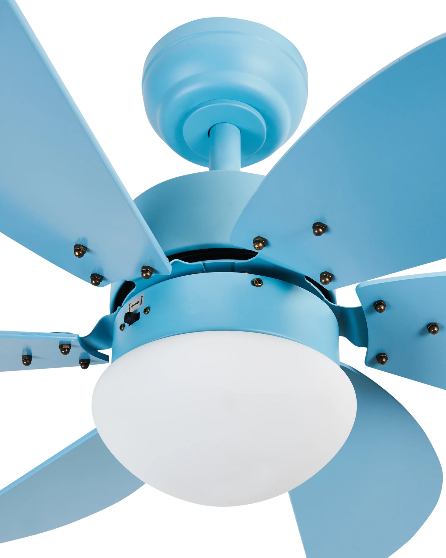  Ceiling Fan With Light LOGAR With Remote LED Blue