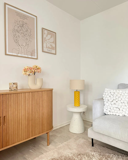  Table Lamp BALONNE Ceramic Yellow
