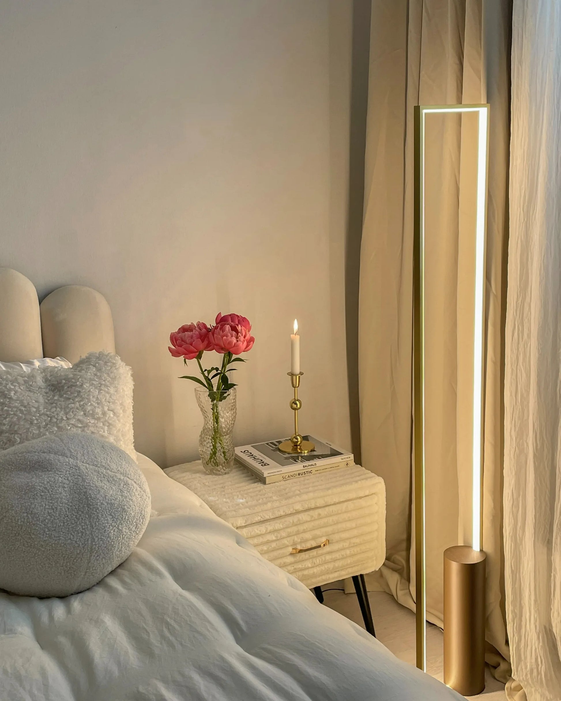  LED Floor Lamp PATRICIO Metal Gold