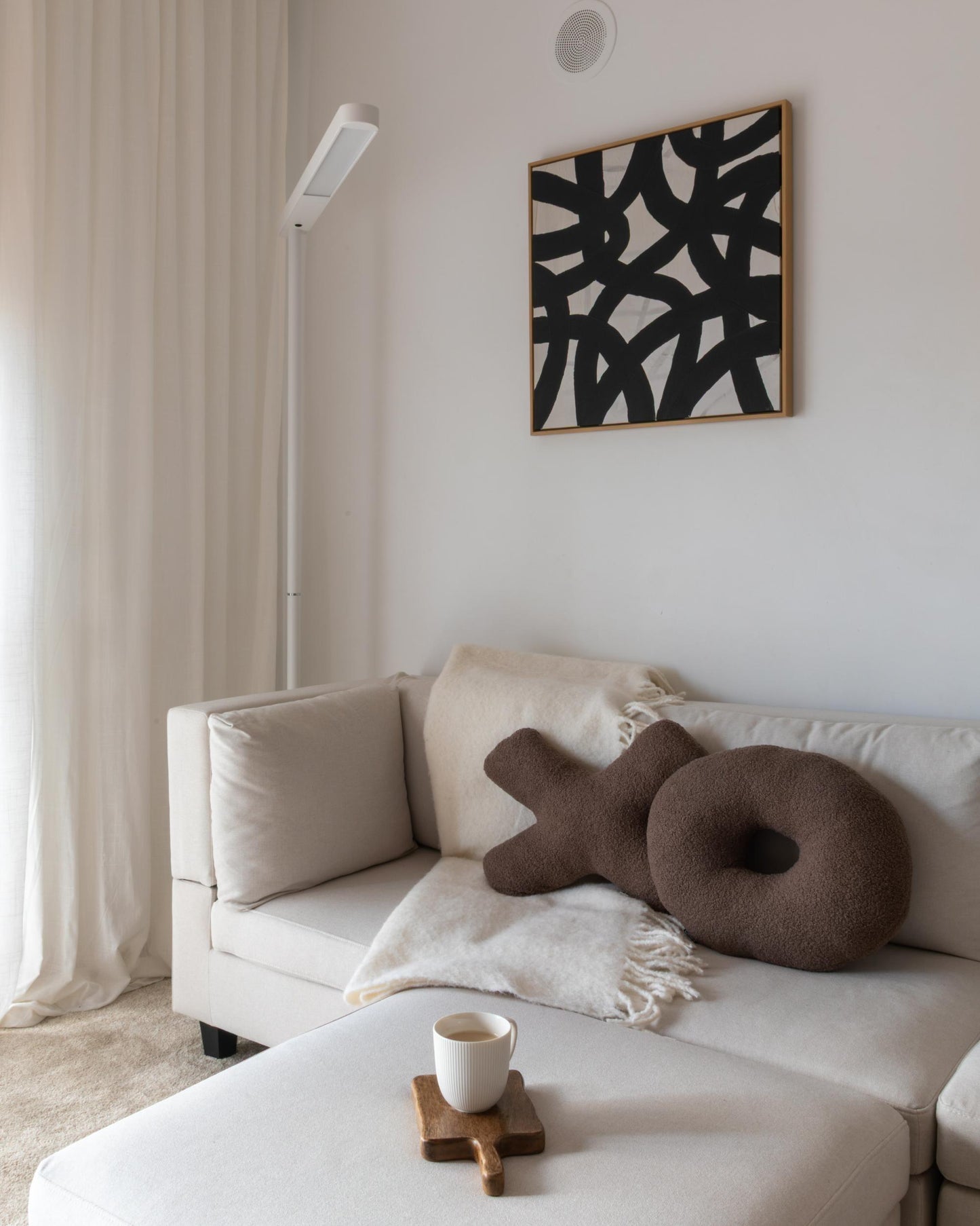  LED Floor Lamp PERSEUS Metal White