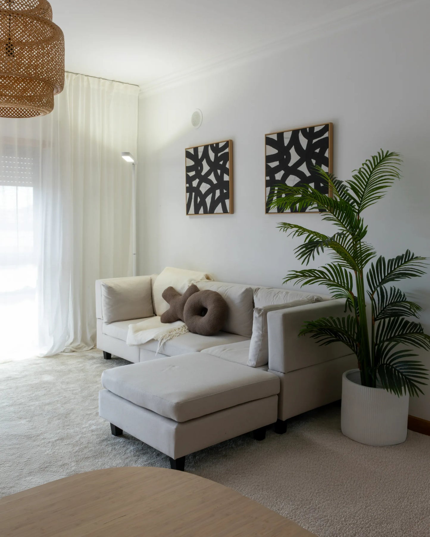  LED Floor Lamp PERSEUS Metal White