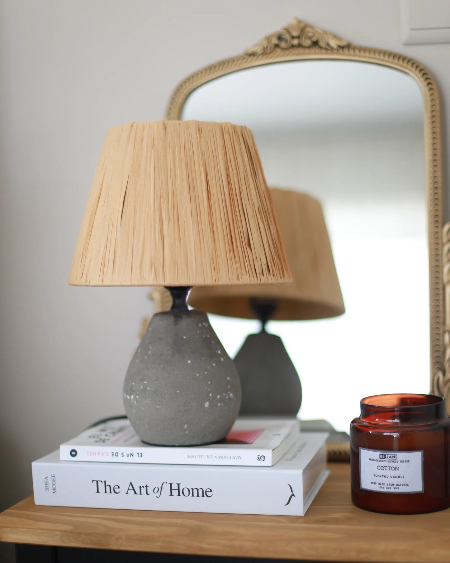  Set Of 2 Table Lamps ARWADITO Ceramic Grey