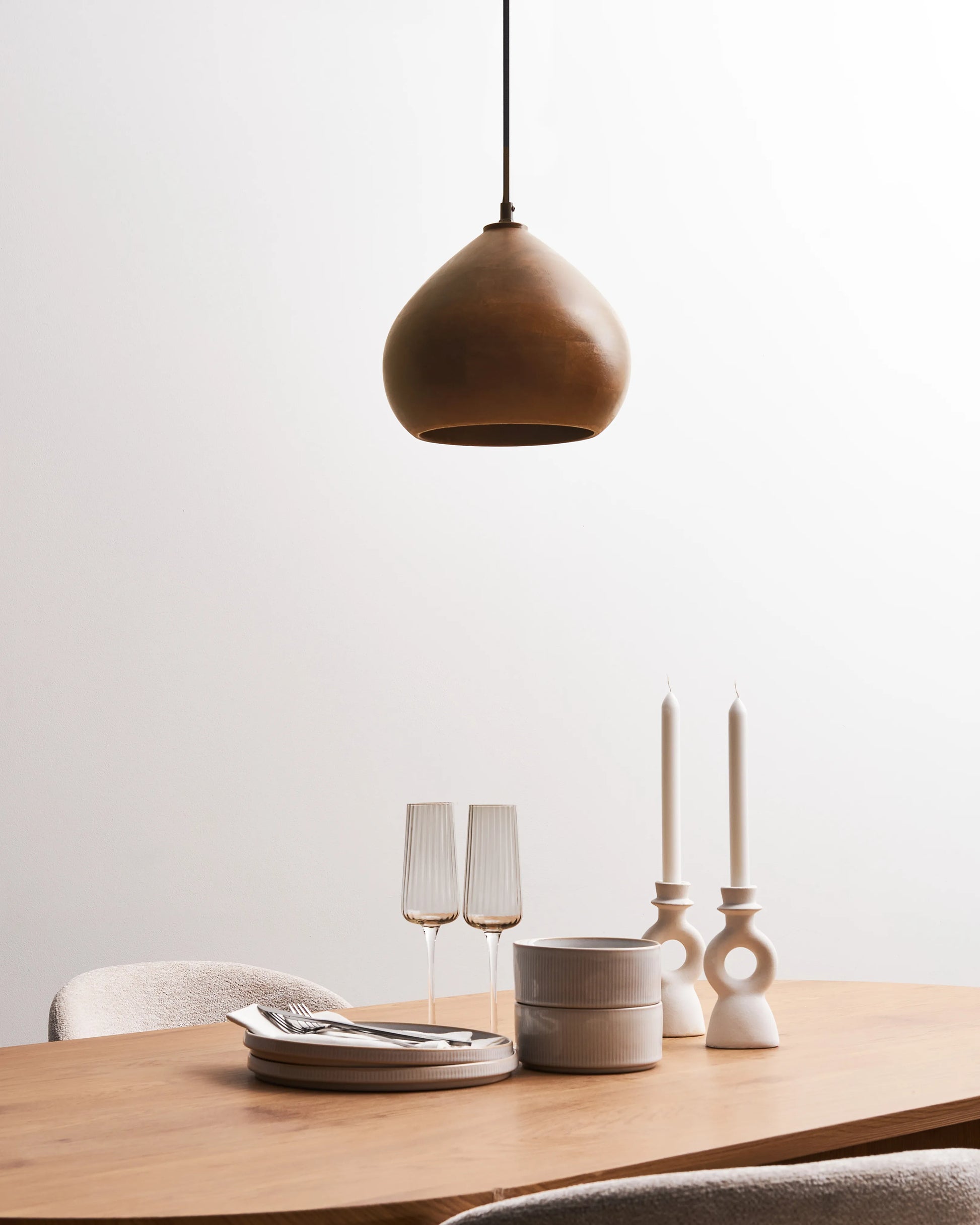  Pendant Lamp SANYATI Mango Wood Dark Brown