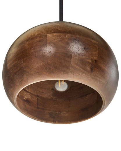  Pendant Lamp SANYATI Mango Wood Dark Brown