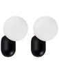  Set Of 2 Wall Lamps HELME Black