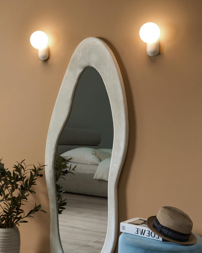  Set Of 2 Wall Lamps HELME White