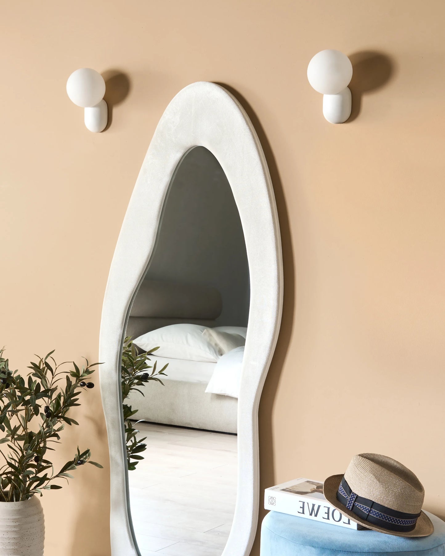  Set Of 2 Wall Lamps HELME White